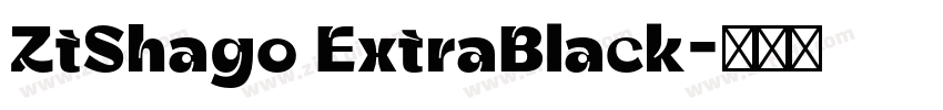 ZtShago ExtraBlack字体转换